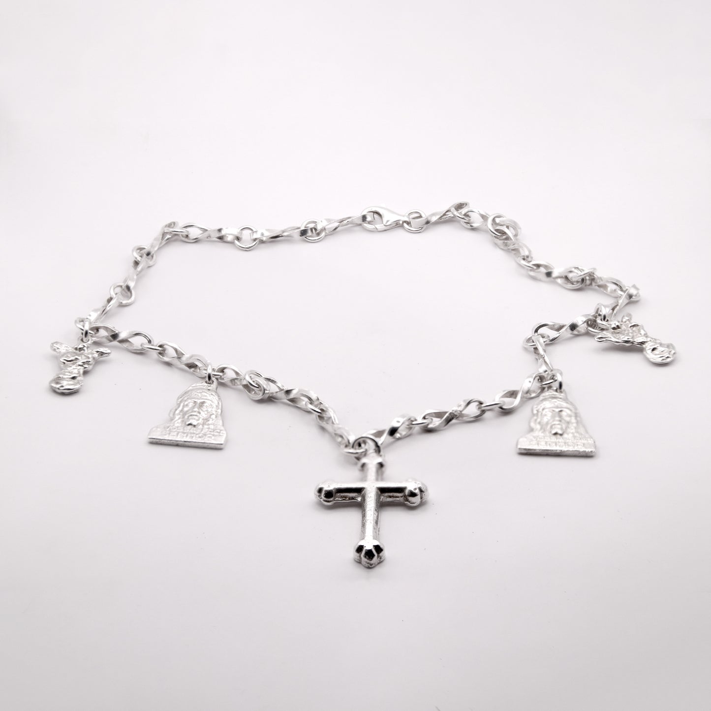 Cross Face Angel Necklace